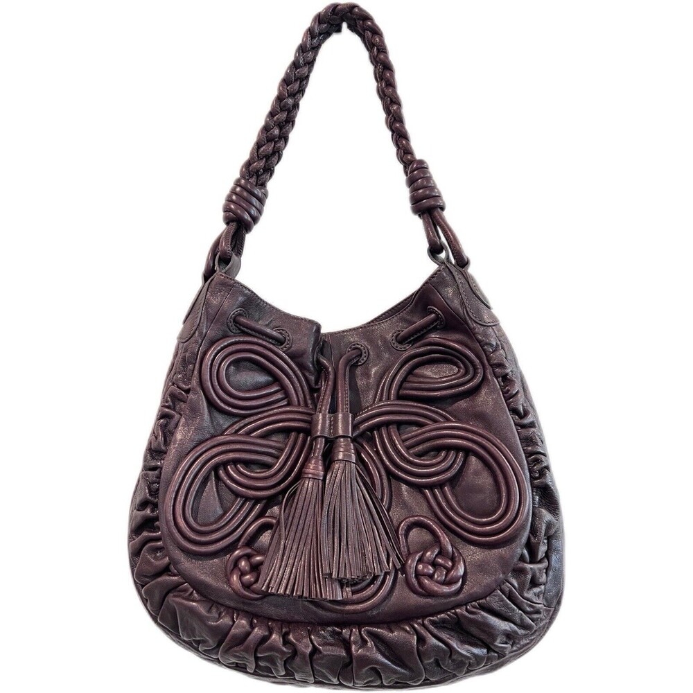 Brighton Lockheart Masterpiece Gabby Brown Pretzel Hobo Shoulder Handbag EPOC